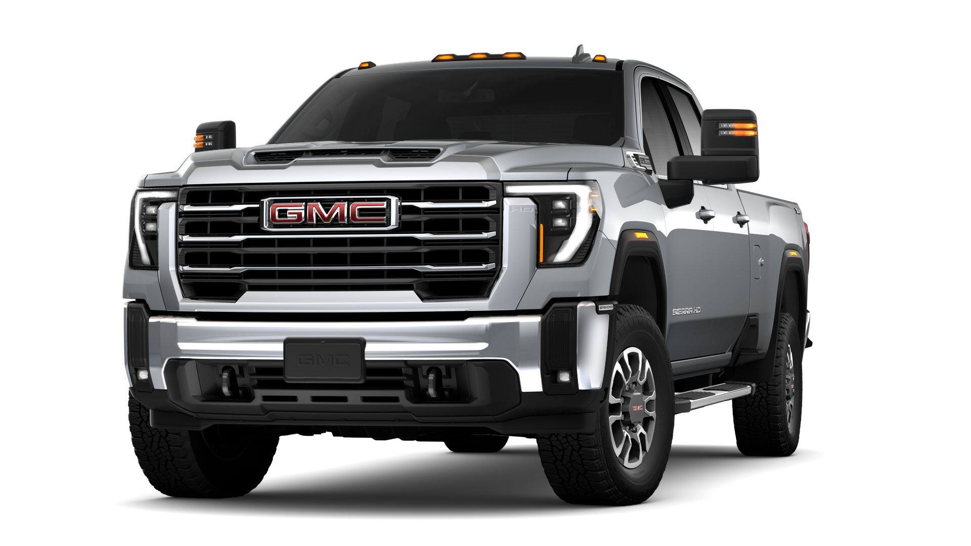 2026 GMC Sierra 2500 HD SLE in Sterling Metallic — front three-quarter view