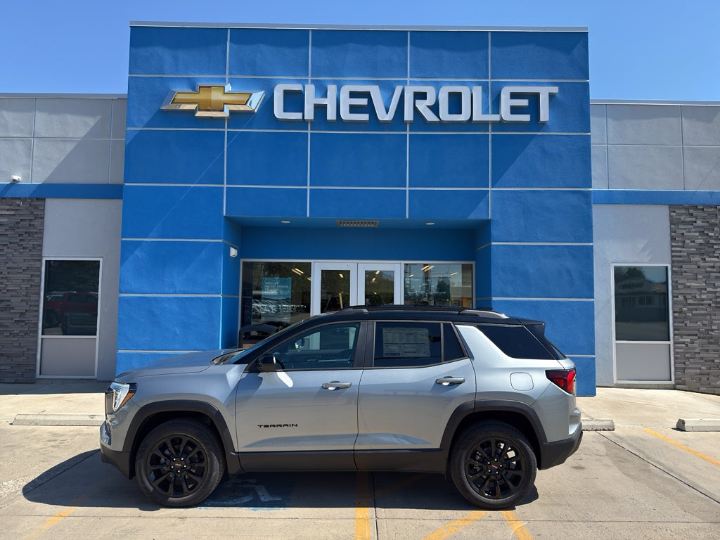 2027 GMC Terrain AWD Elevation in Sterling Metallic — front three-quarter view